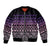 Maori Niho Taniwha Te Wheiao Bomber Jacket Waiporoporo - Polynesian Pride