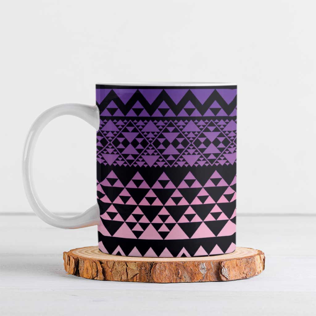 Maori Niho Taniwha Te Wheiao Ceramic Mug Waiporoporo - Polynesian Pride