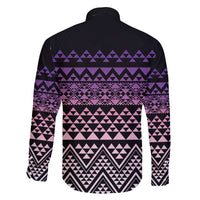 Maori Niho Taniwha Te Wheiao Family Matching Long Sleeve Bodycon Dress and Hawaiian Shirt Waiporoporo - Polynesian Pride