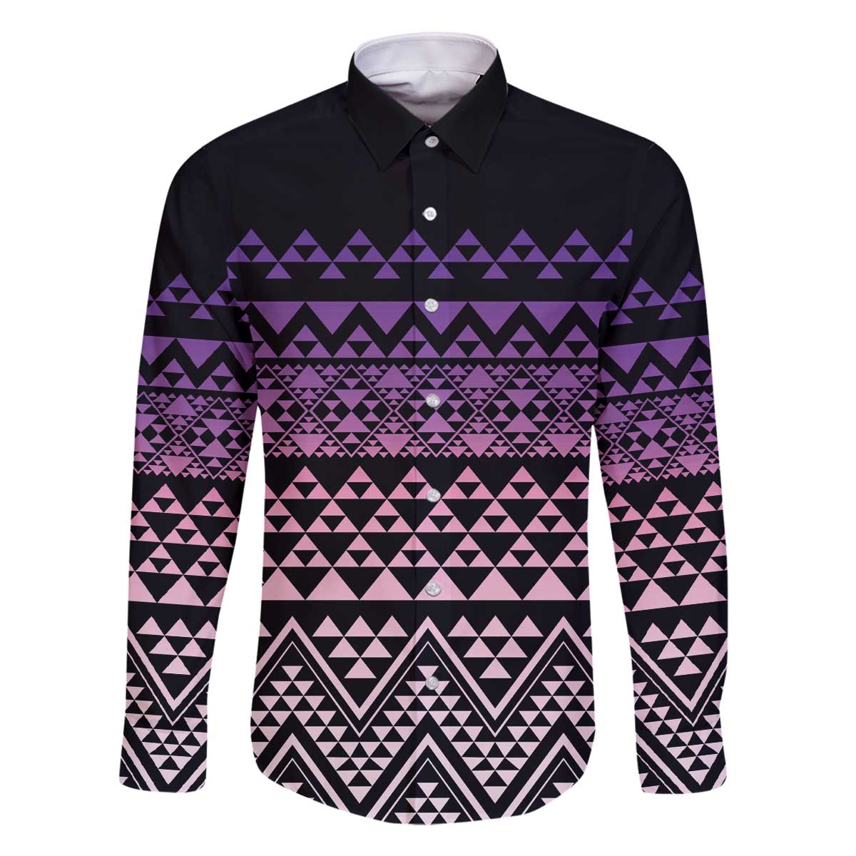 Maori Niho Taniwha Te Wheiao Family Matching Off The Shoulder Long Sleeve Dress and Hawaiian Shirt Waiporoporo - Polynesian Pride