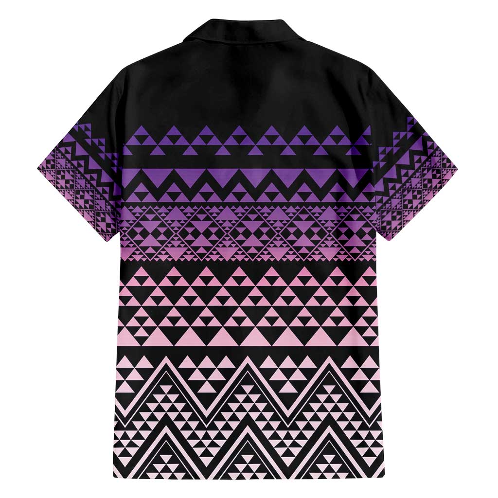 Maori Niho Taniwha Te Wheiao Family Matching Off Shoulder Maxi Dress and Hawaiian Shirt Waiporoporo - Polynesian Pride