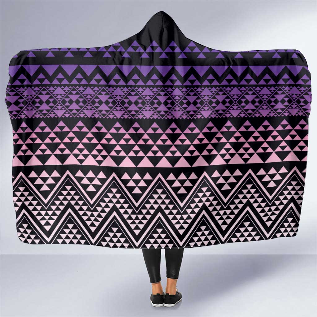 Maori Niho Taniwha Te Wheiao Hooded Blanket Waiporoporo - Polynesian Pride