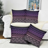 Maori Niho Taniwha Te Wheiao Pillow Cover Waiporoporo - Polynesian Pride