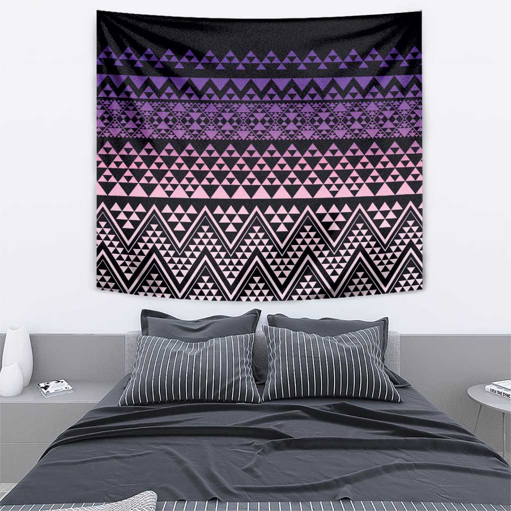 Maori Niho Taniwha Te Wheiao Tapestry Waiporoporo - Polynesian Pride