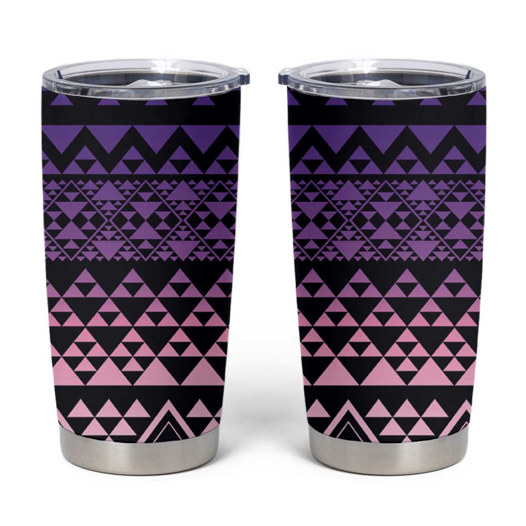 Maori Niho Taniwha Te Wheiao Tumbler Cup Waiporoporo - Polynesian Pride