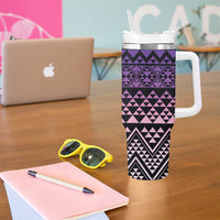 Maori Niho Taniwha Te Wheiao Tumbler With Handle Waiporoporo - Polynesian Pride