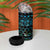 Maori Niho Taniwha Te Wheiao 4 in 1 Can Cooler Tumbler Paua Shell - Polynesian Pride