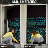 Maori Niho Taniwha Te Wheiao Door Cover Paua Shell - Polynesian Pride