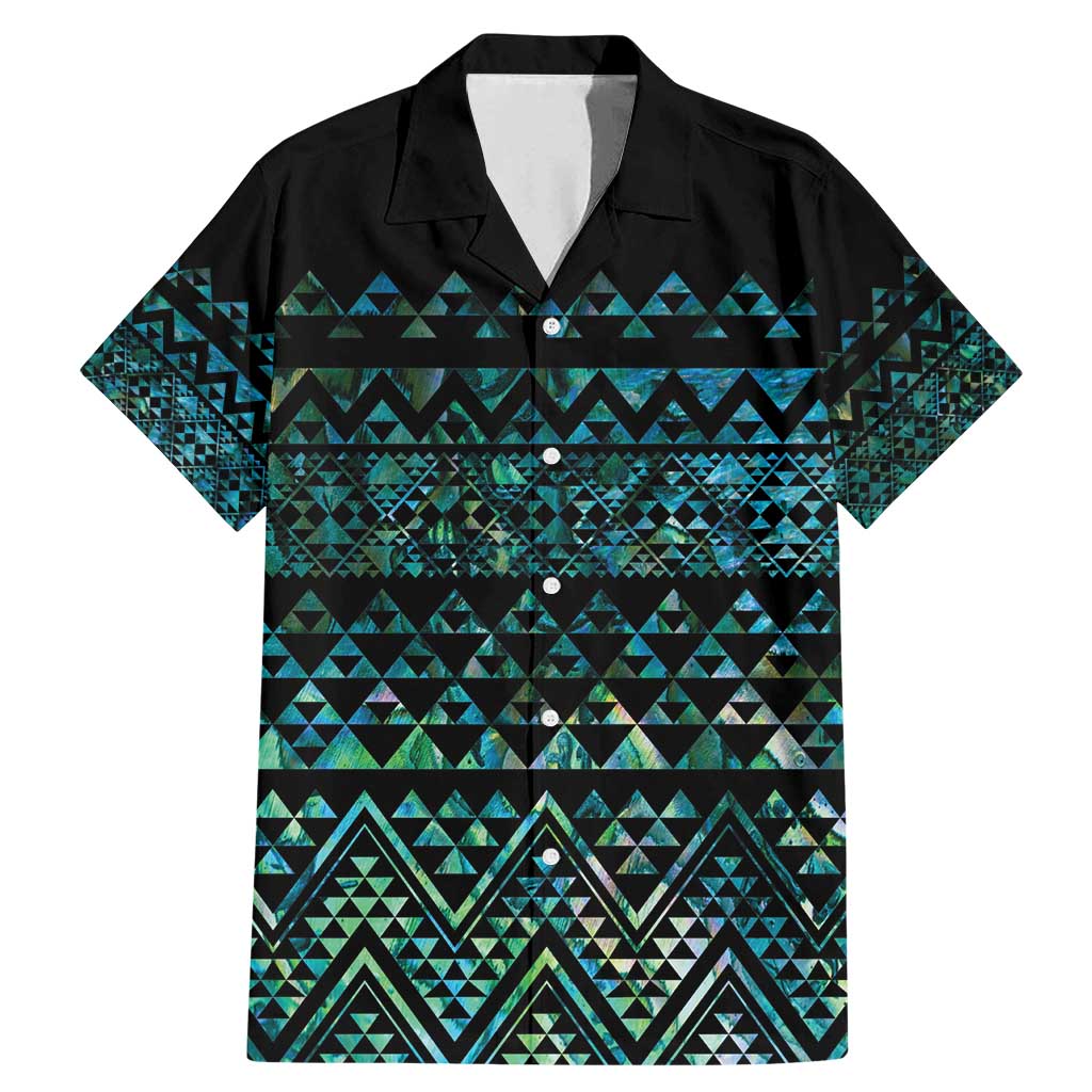 Maori Niho Taniwha Te Wheiao Family Matching Mermaid Dress and Hawaiian Shirt Paua Shell - Polynesian Pride