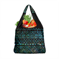 Maori Niho Taniwha Te Wheiao Grocery Bag Paua Shell - Polynesian Pride