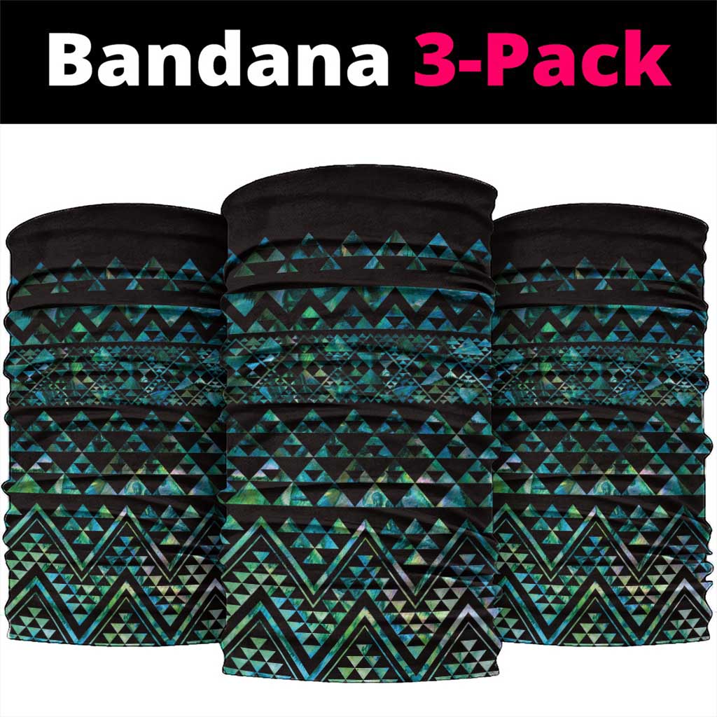 Maori Niho Taniwha Te Wheiao Neck Gaiter Paua Shell - Polynesian Pride
