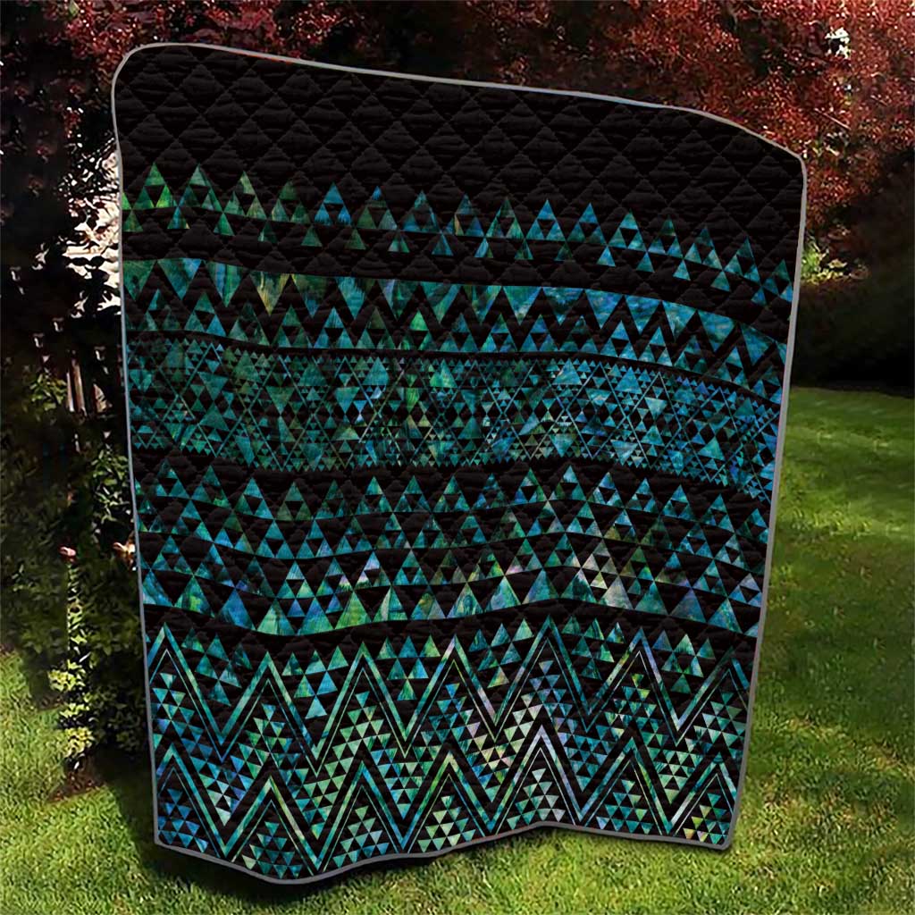 Maori Niho Taniwha Te Wheiao Quilt Paua Shell - Polynesian Pride