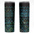 Maori Niho Taniwha Te Wheiao Skinny Tumbler Paua Shell - Polynesian Pride