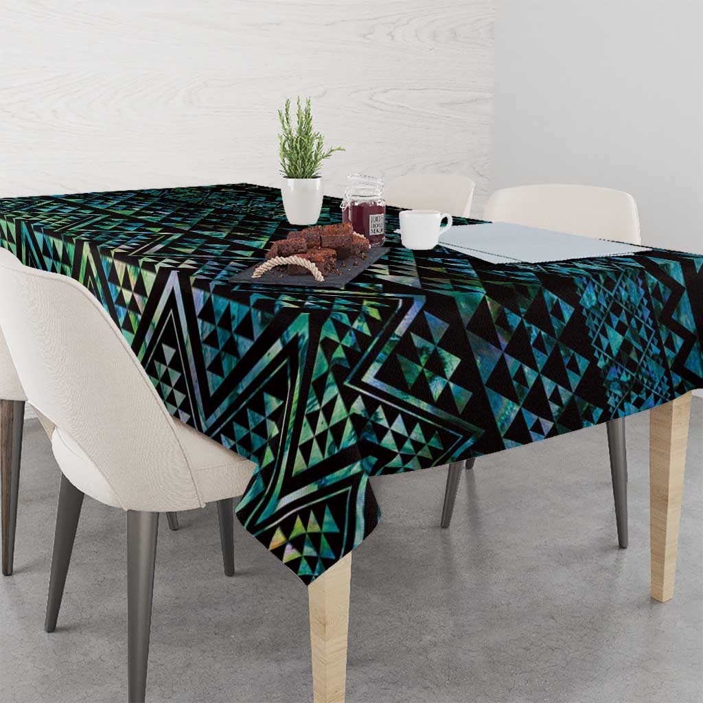 Maori Niho Taniwha Te Wheiao Tablecloth Paua Shell - Polynesian Pride