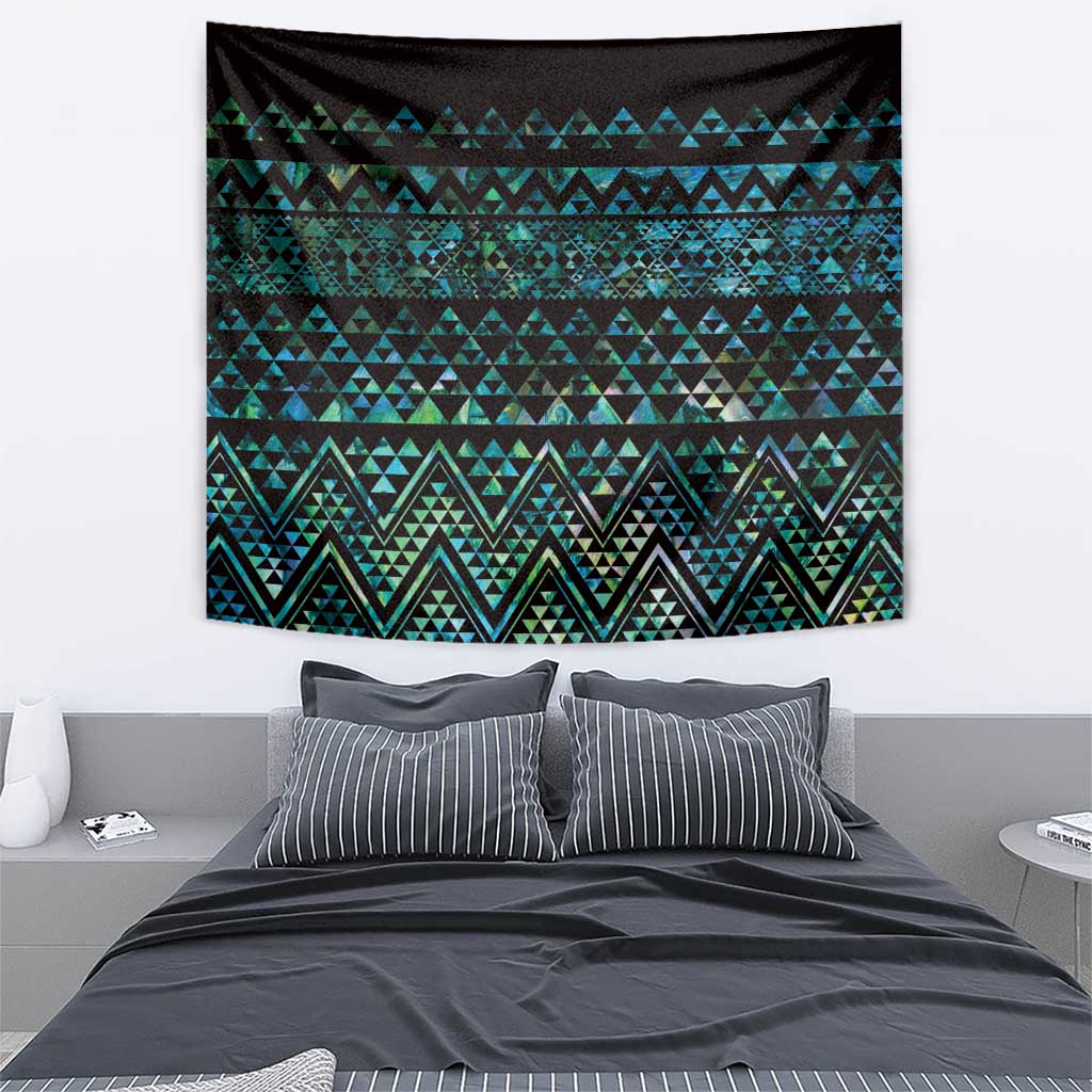 Maori Niho Taniwha Te Wheiao Tapestry Paua Shell - Polynesian Pride