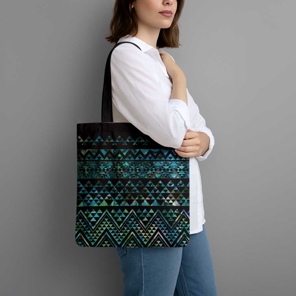 Maori Niho Taniwha Te Wheiao Tote Bag Paua Shell - Polynesian Pride