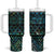 Maori Niho Taniwha Te Wheiao Tumbler With Handle Paua Shell - Polynesian Pride