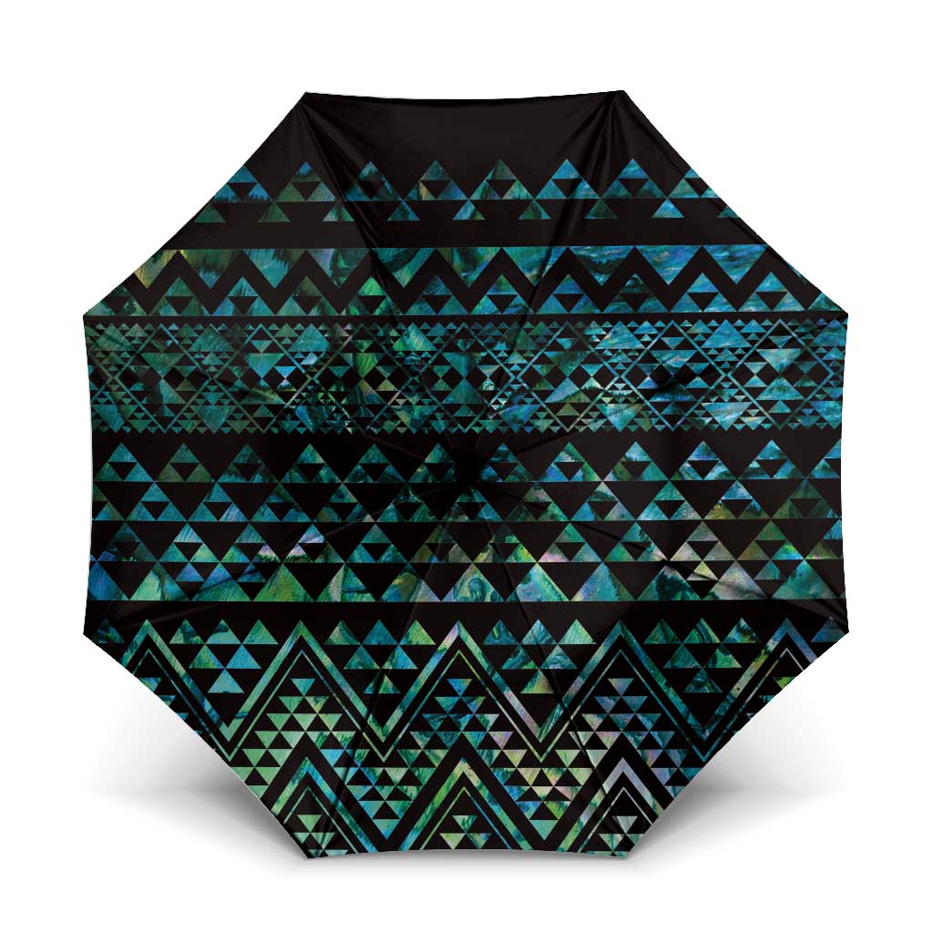 Maori Niho Taniwha Te Wheiao Umbrella Paua Shell - Polynesian Pride