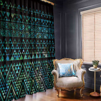 Maori Niho Taniwha Te Wheiao Window Curtain Paua Shell - Polynesian Pride