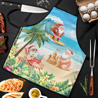 Tropical Christmas Funny Santa Apron Beach Vacation LT7 Multicolor - Polynesian Pride