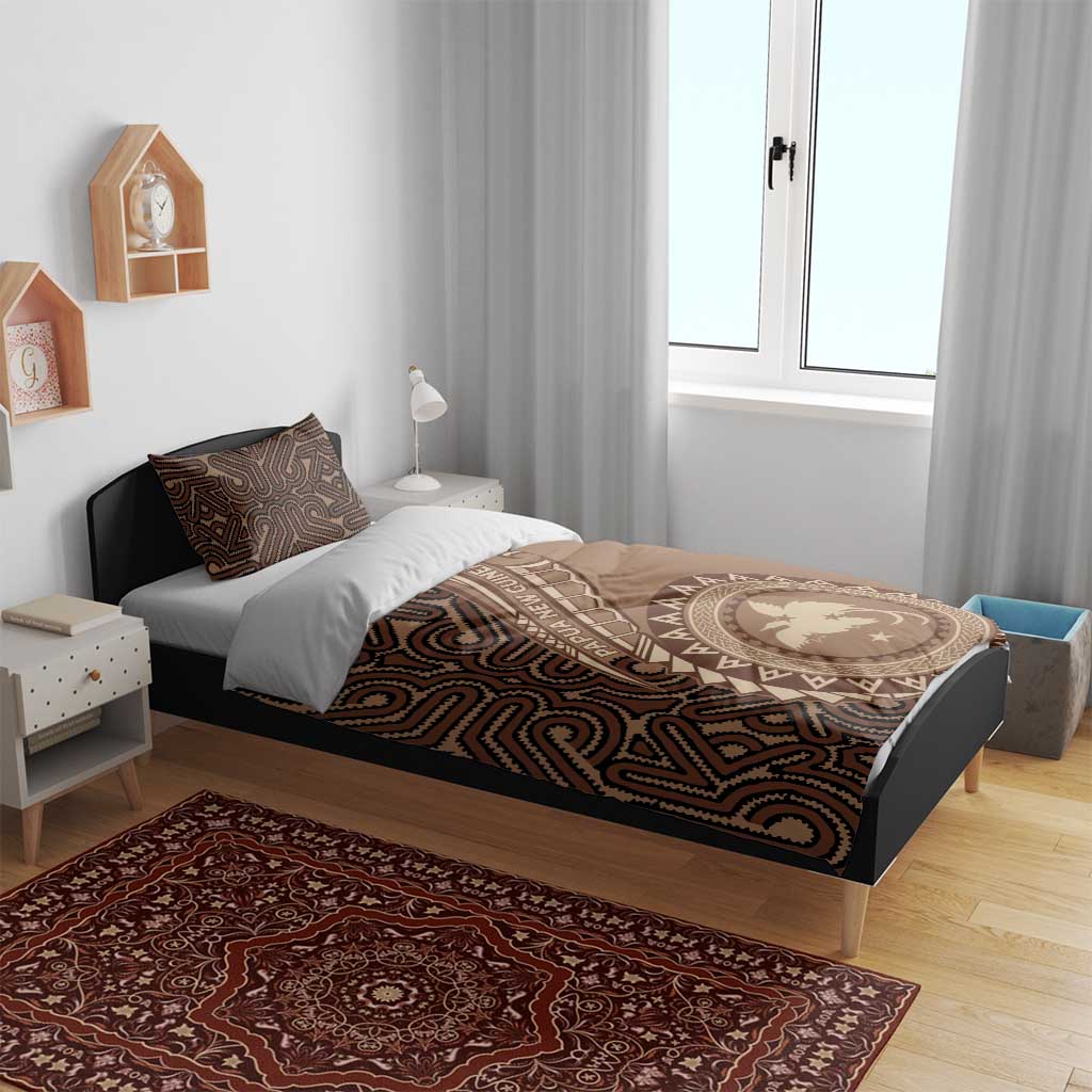 Papua New Guinea Oro Tapa Motif Bedding Set Classic LT7 - Polynesian Pride