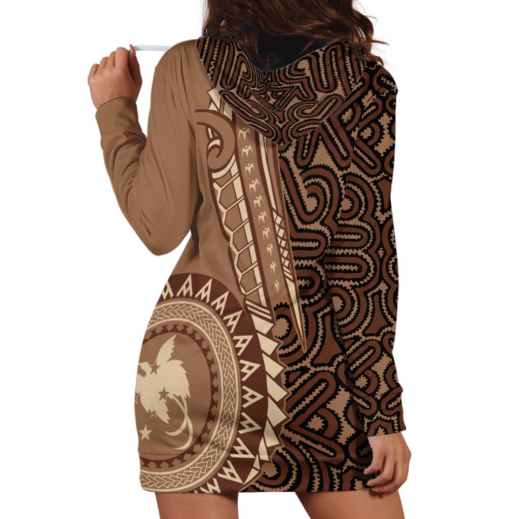 Papua New Guinea Oro Tapa Motif Hoodie Dress Classic