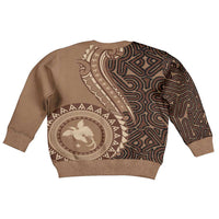Papua New Guinea Oro Tapa Motif Kid Ugly Christmas Sweater Classic LT7 - Polynesian Pride