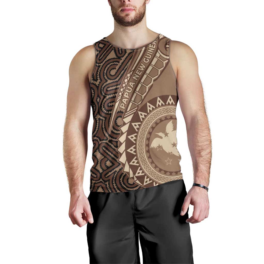Papua New Guinea Oro Tapa Motif Men Tank Top Classic