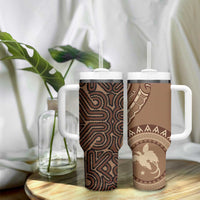 Papua New Guinea Oro Tapa Motif Tumbler With Handle Classic