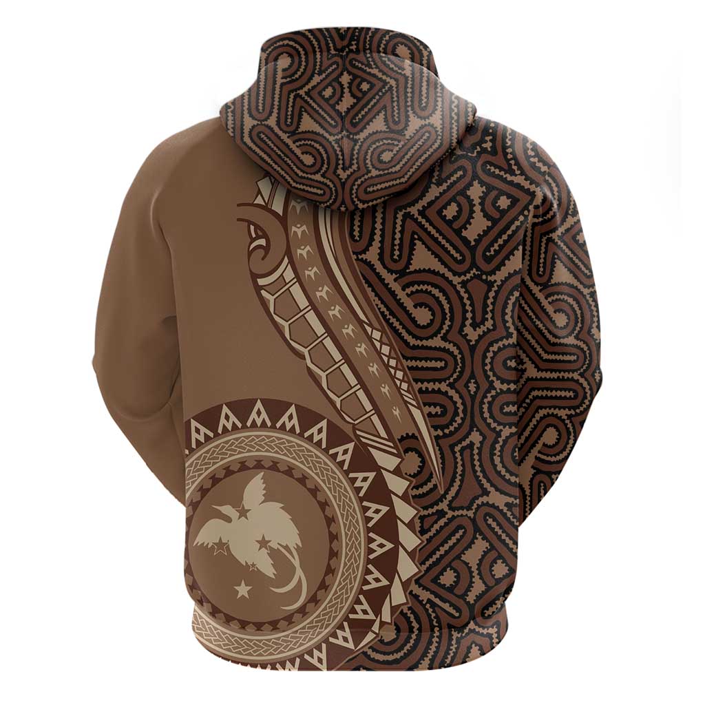 Papua New Guinea Oro Tapa Motif Zip Hoodie Classic