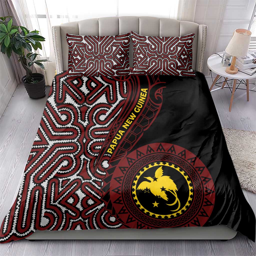 Papua New Guinea Oro Tapa Motif Bedding Set Special LT7 - Polynesian Pride