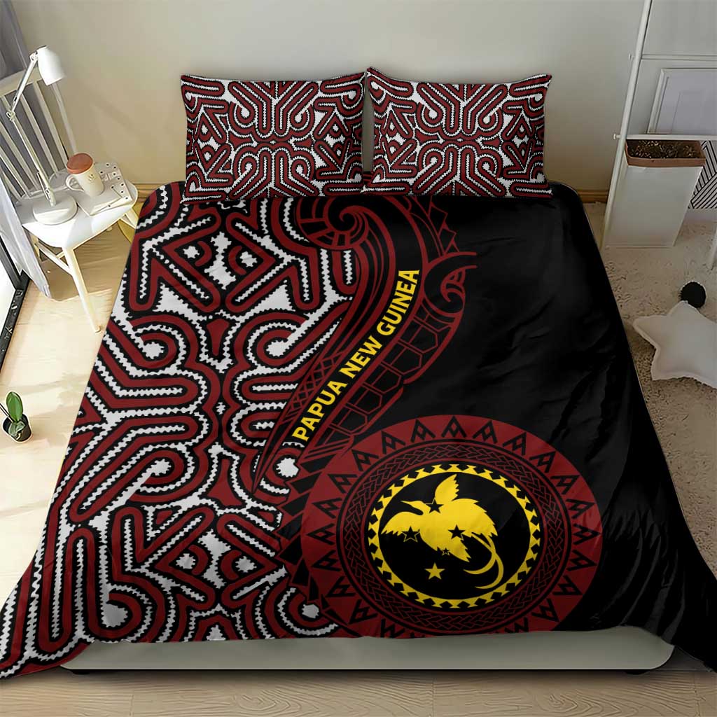Papua New Guinea Oro Tapa Motif Bedding Set Special LT7 - Polynesian Pride