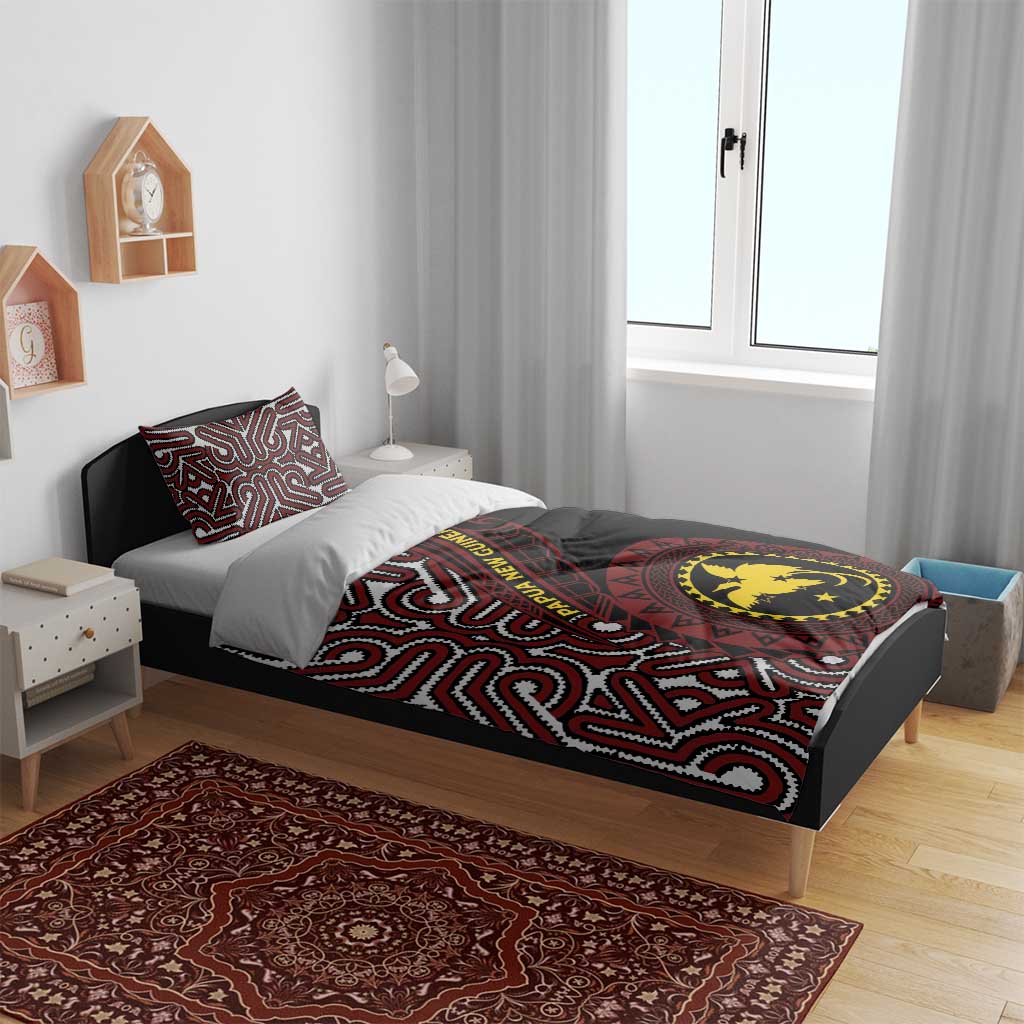 Papua New Guinea Oro Tapa Motif Bedding Set Special LT7 - Polynesian Pride