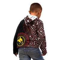 Papua New Guinea Oro Tapa Motif Kid Hoodie Special LT7 - Polynesian Pride