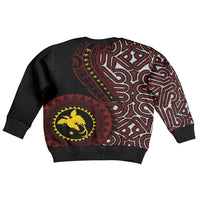 Papua New Guinea Oro Tapa Motif Kid Ugly Christmas Sweater Special LT7 - Polynesian Pride