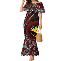 Papua New Guinea Oro Tapa Motif Mermaid Dress Special