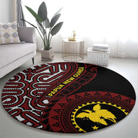 Papua New Guinea Oro Tapa Motif Round Carpet Special LT7 - Polynesian Pride