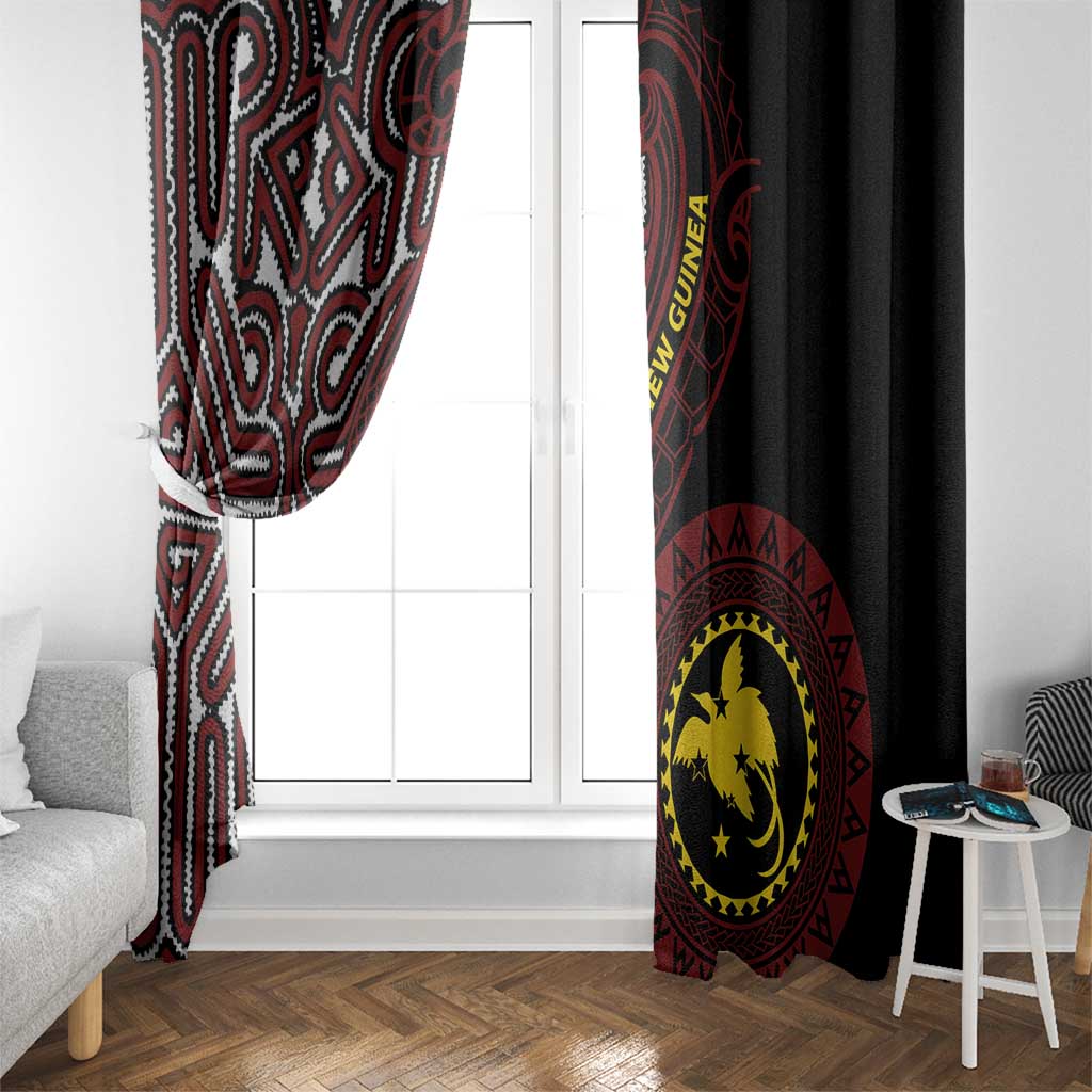 Papua New Guinea Oro Tapa Motif Window Curtain Special
