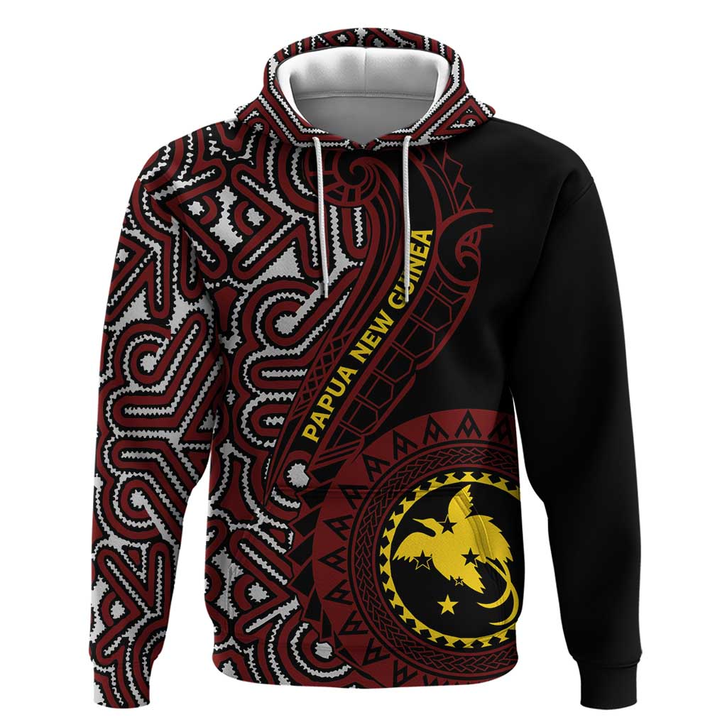 Papua New Guinea Oro Tapa Motif Zip Hoodie Special
