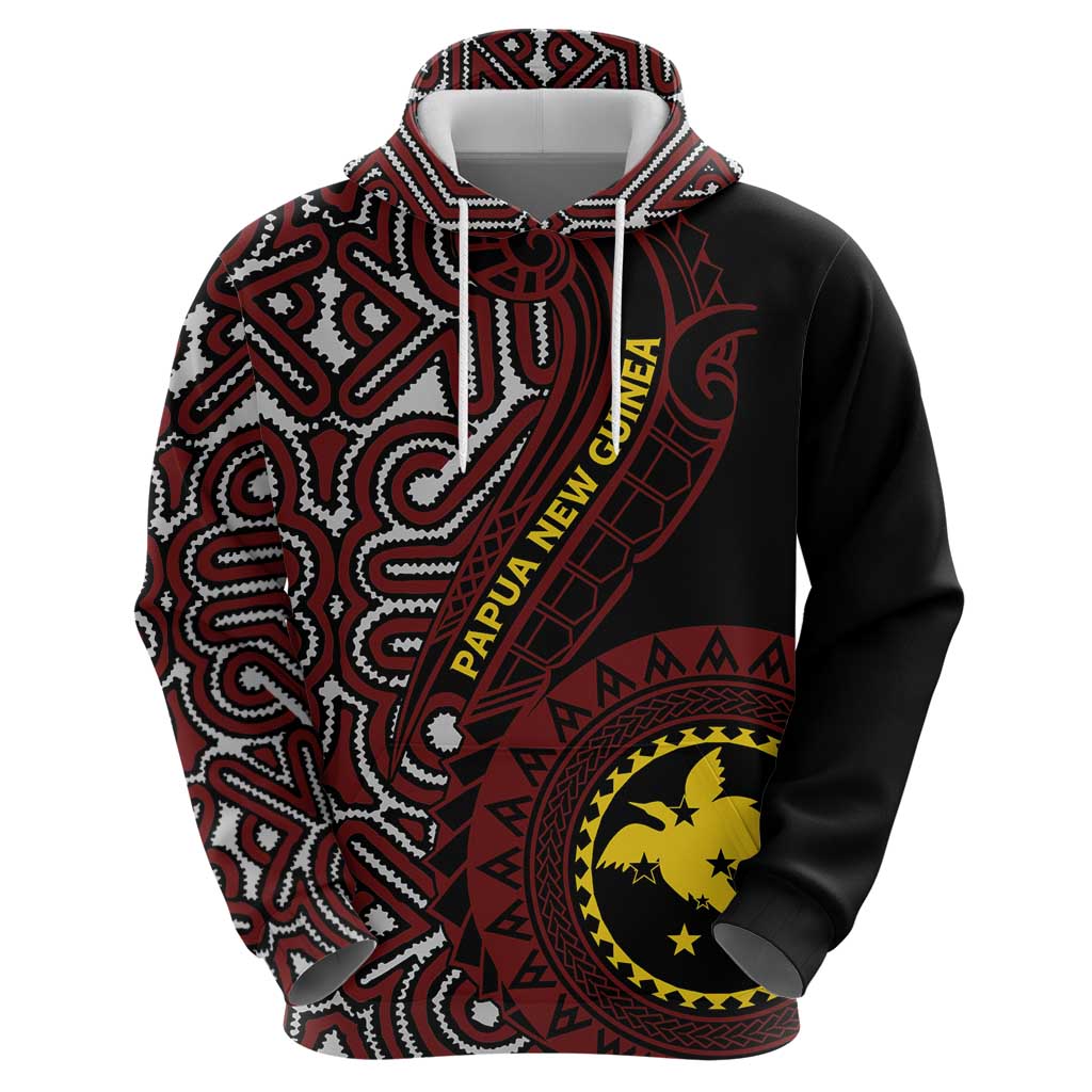 Papua New Guinea Oro Tapa Motif Zip Hoodie Special