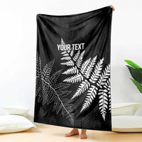 New Zealand Lawn Bowls Personalized Blanket Wrap-Around Silver Fern - Polynesian Pride