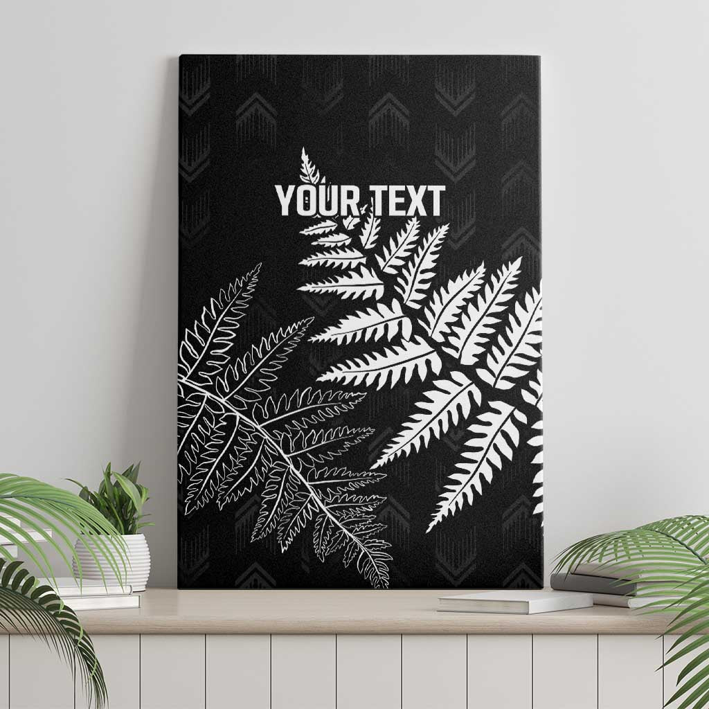 New Zealand Lawn Bowls Personalized Canvas Wall Art Wrap-Around Silver Fern - Polynesian Pride