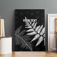New Zealand Lawn Bowls Personalized Canvas Wall Art Wrap-Around Silver Fern - Polynesian Pride