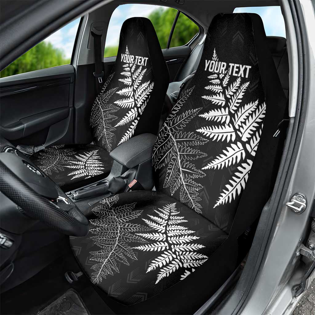New Zealand Lawn Bowls Personalized Car Seat Cover Wrap-Around Silver Fern - Polynesian Pride