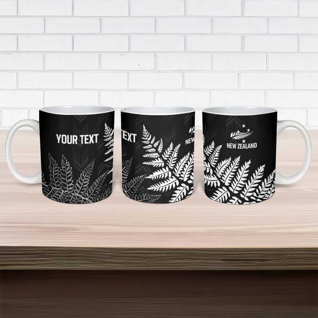 New Zealand Lawn Bowls Personalized Ceramic Mug Wrap-Around Silver Fern - Polynesian Pride