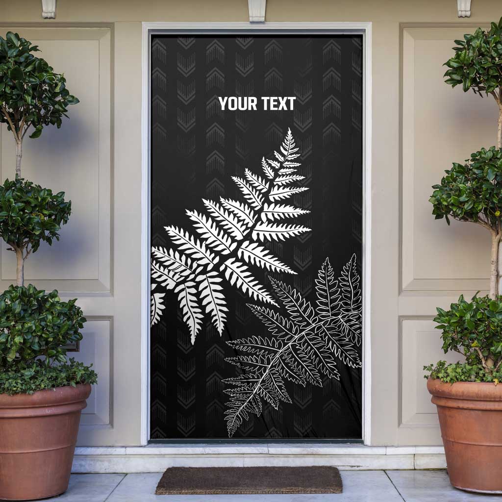 New Zealand Lawn Bowls Personalized Door Cover Wrap-Around Silver Fern - Polynesian Pride