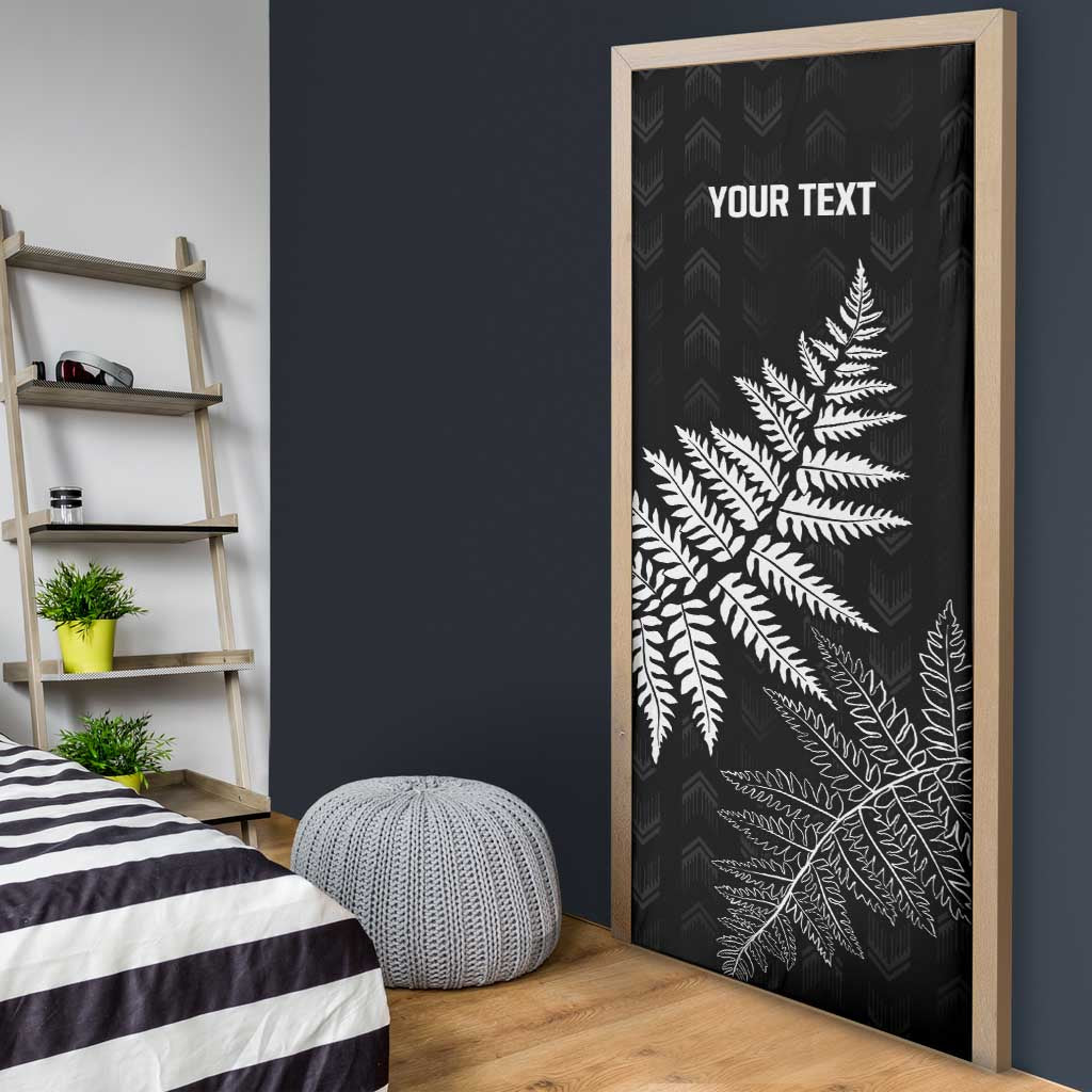 New Zealand Lawn Bowls Personalized Door Cover Wrap-Around Silver Fern - Polynesian Pride