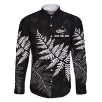 New Zealand Lawn Bowls Personalized Family Matching Long Sleeve Bodycon Dress and Hawaiian Shirt Wrap-Around Silver Fern - Polynesian Pride