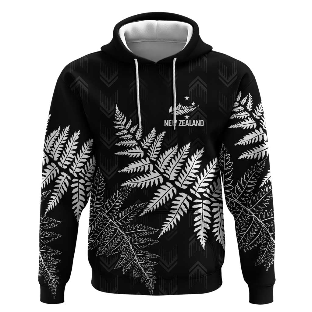 New Zealand Lawn Bowls Personalized Hoodie Wrap-Around Silver Fern - Polynesian Pride