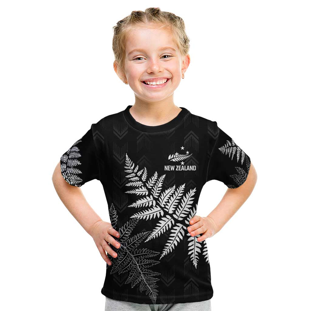 New Zealand Lawn Bowls Personalized Kid T Shirt Wrap-Around Silver Fern - Polynesian Pride
